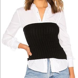 Equipment Buckley corset/tube top, 100% cashmere